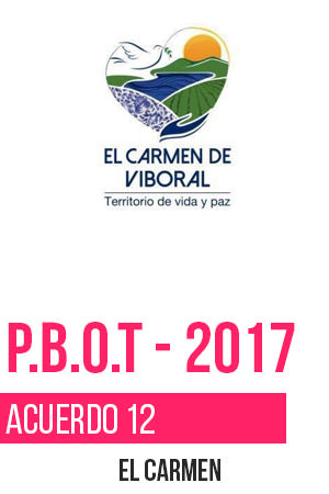 El Carmen PbOT ACUERDO 12-2017